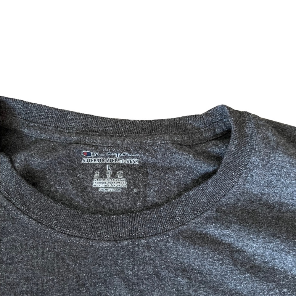 Champion Authentic Athleticwear Grey Mens T-shirt Size Large American Theme Mens - Picture 5 of 9